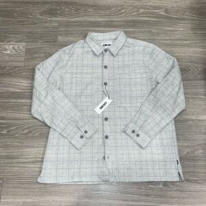 DKNY heavy weight shirt jacket flannel. Size XL. NWT